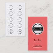 Salon Loyalty Visitenkarte Treuekarte (Vorne/Hinten)