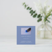 Salon Makeup Elegante Beruflicher Platz Luxus Quadratische Visitenkarte (Stehend Vorderseite)