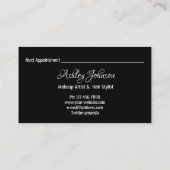 Salon Makeup Kunstmuseum Monte San Giorgio Visitenkarte (Rückseite)