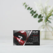 Salon-Maskenbildner-Visitenkarte Visitenkarte (Stehend Vorderseite)