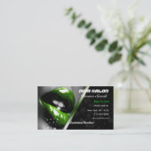 Salon-Maskenbildner-Visitenkarte Visitenkarte (Stehend Vorderseite)