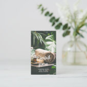 Salon Massage Therapy Skript Visitenkarte (Stehend Vorderseite)