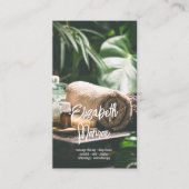 Salon Massage Therapy Skript Visitenkarte (Vorderseite)