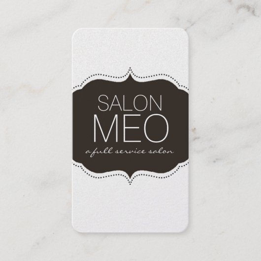 SALON MEO VISITENKARTE (Vorderseite)
