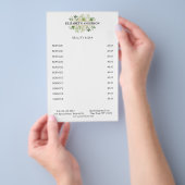 Salon Modern Botanic Black Green White Flyer (Handgriff)