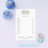 Salon Modern Botanic Black Green White Flyer (Einzeln)