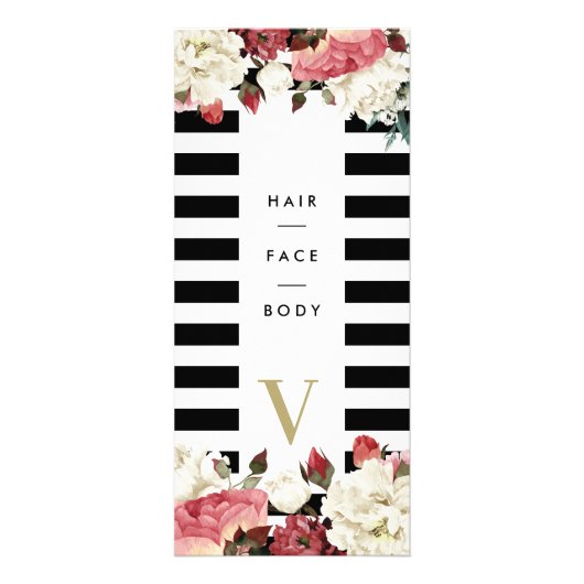 Salon Modern Services Preisliste Botanic Werbekarte (Vorne)