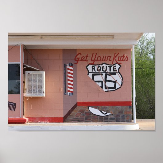 Salon Mural auf Route 66, New Mexico Poster (Vorne)