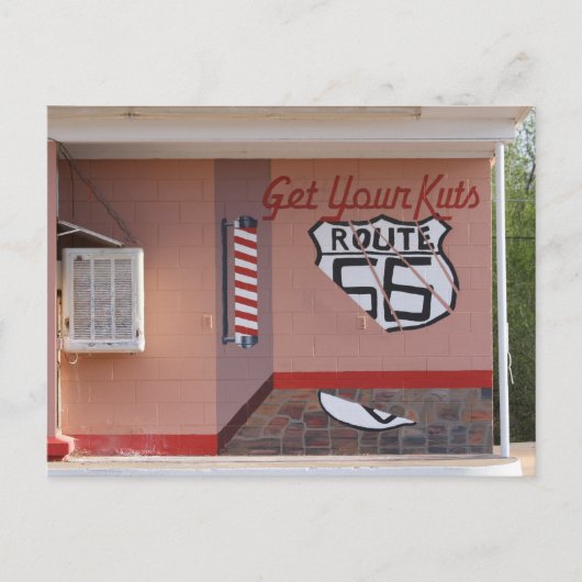 Salon Mural auf Route 66, New Mexico Postkarte (Vorderseite)