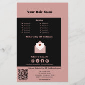 Salon Muttertags-Geschenkgutschein-Aktion Flyer (Hinten)