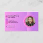 Salon Nail Techniker Visitenkarte (Vorderseite)