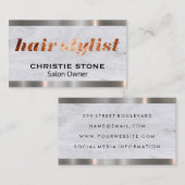 Salon Owner | Logo-Typ für Hair-Stylist Visitenkarte (Vorne/Hinten)