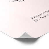 Salon Palm, Blätter, Preisliste Poster (Ecke)