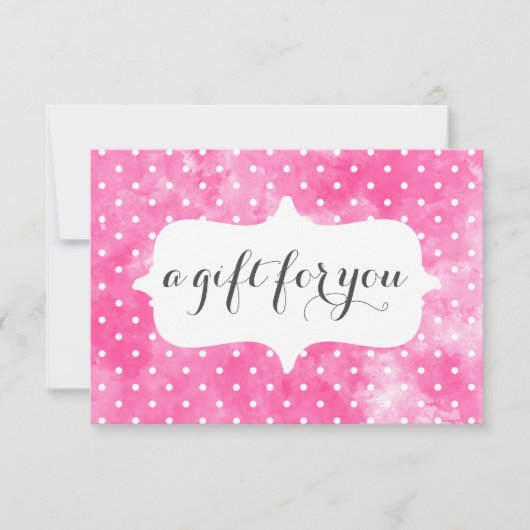 Salon Pink White Gift Certificate (Vorderseite)