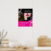 Salon-Poster für Haare und Nageln Poster (Küche)