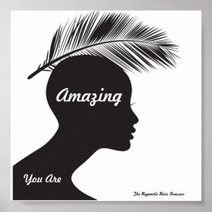 Salon Poster Priming Words Hypnotic Haar Dresser