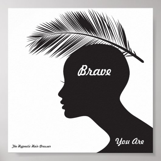 Salon Poster Priming Words Hypnotic Haar Dresser (Vorne)