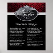 Salon Price List Poster (Vorne)