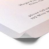 Salon Price List Poster (Ecke)