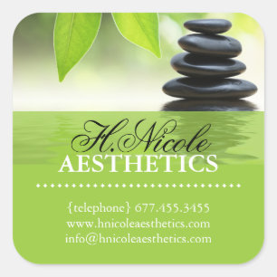 Salon-Produkt-Aufkleber Quadratischer Aufkleber