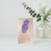 Salon Referenzkarte Pearl Makeup Lash Friseur Empfehlungskarte (Stehend Vorderseite)