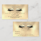 Salon Referenzkarte Skinny Makeup Lash Champaigne Empfehlungskarte (Vorne/Hinten)