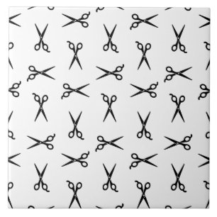 Salon Schere Barbershop CUSTOM HINTERGRUND FARBE Fliese