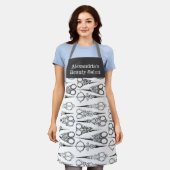 Salon Schürze Schere Custom Salon Name (Getragen)