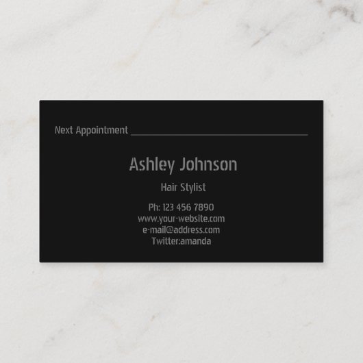 Salon Schwarzes Min Gold Karte (Rückseite)