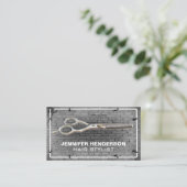 Salon Scissors | Bridge Wall Lights Business Card Visitenkarte (Stehend Vorderseite)