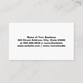 Salon Scissors | Bridge Wall Lights Business Card Visitenkarte (Rückseite)