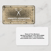 Salon Scissors | Bridge Wall Neon Lights Business  Visitenkarte (Vorne/Hinten)