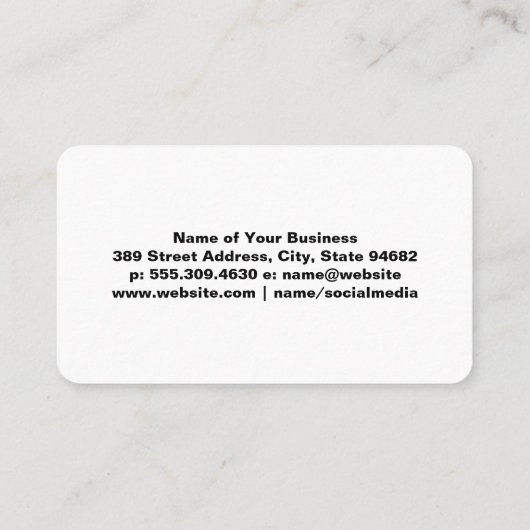 Salon Scissors | Bridge Wall Neon Lights Business  Visitenkarte (Rückseite)