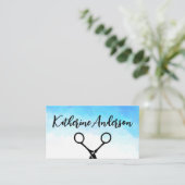 Salon Scissors | Frauenhair Visitenkarte (Stehend Vorderseite)