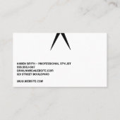 Salon Scissors | Frauenhair Visitenkarte (Rückseite)