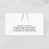 Salon Scissors | Künstlerische Pinsel Visitenkarte (Rückseite)