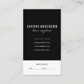 Salon Scissors Marble Terminkarte (Rückseite)