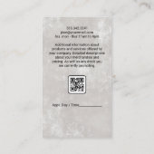 Salon Scissors | Stilvolles Haarlogo Visitenkarte (Rückseite)