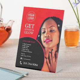 Salon Services Custom Pedestal Sign Sockelschild