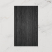 Salon Shears Extravagant Elements Holzpanels Visitenkarte (Rückseite)