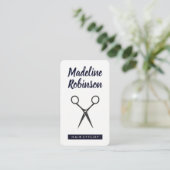 Salon Shears (grau) Terminkarte (Stehend Vorderseite)