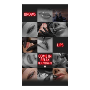 Salon Spa Augenbrauen Lippen Kommen Sie herein Ent Fotodruck