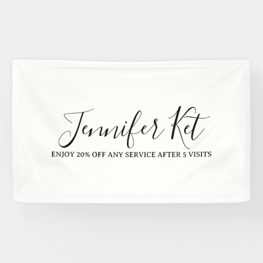 Salon spa business discount offer website visits a banner (Horizontal)