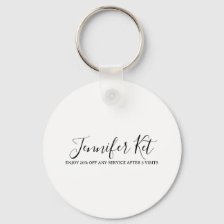 Salon spa business discount offer website visits a schlüsselanhänger