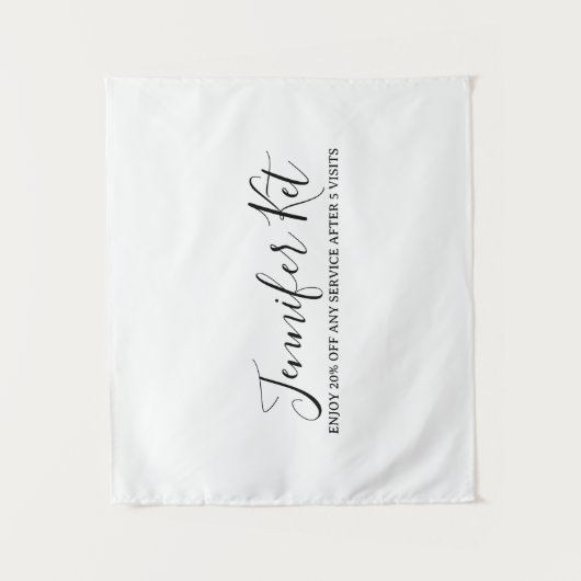 Salon spa business discount offer website visits a wandteppich (Vorderseite)