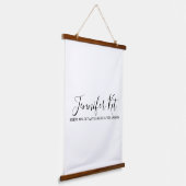 Salon spa business discount offer website visits a wandteppich mit holzrahmen (Gewinkelt)