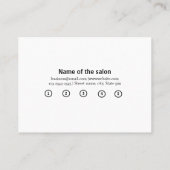 Salon-Spa-Geschäft Rabatt Angebot Website Besuche (Rückseite)