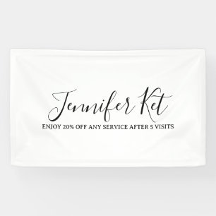 Salon-Spa-Geschäft Rabatt Angebot Website Besuche  Banner
