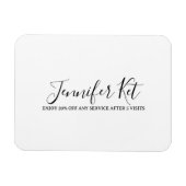 Salon-Spa-Geschäft Rabatt Angebot Website Besuche  Magnet (Horizontal)