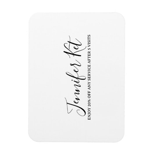 Salon-Spa-Geschäft Rabatt Angebot Website Besuche  Magnet (Vertikal)